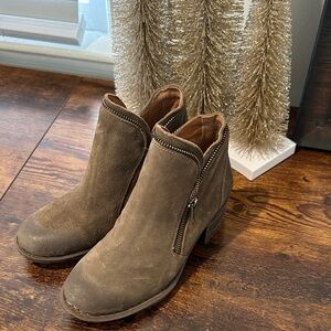 Brown Suede Ankle Boots